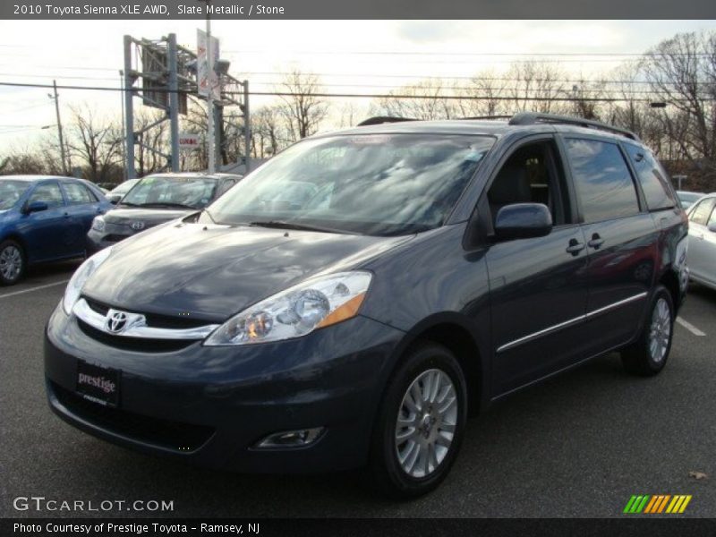 Slate Metallic / Stone 2010 Toyota Sienna XLE AWD