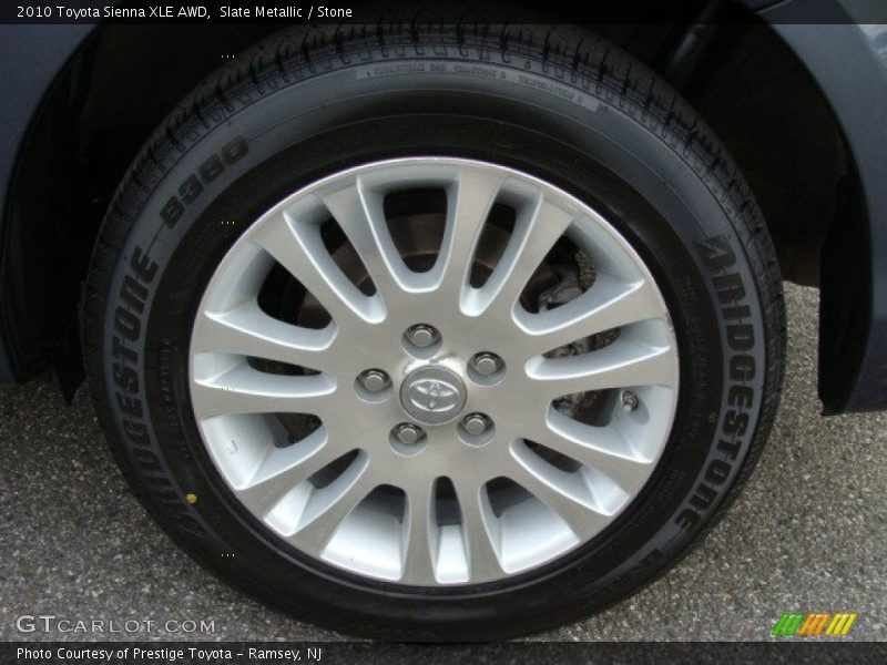 Slate Metallic / Stone 2010 Toyota Sienna XLE AWD