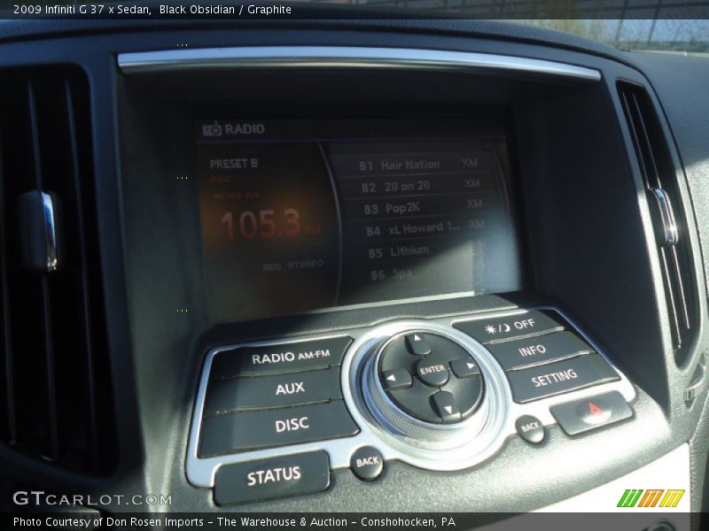 Black Obsidian / Graphite 2009 Infiniti G 37 x Sedan
