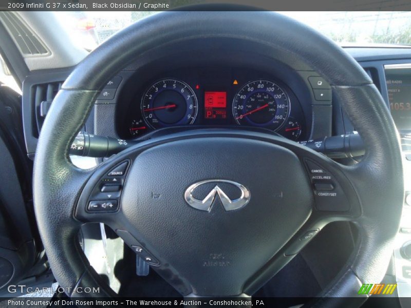 Black Obsidian / Graphite 2009 Infiniti G 37 x Sedan