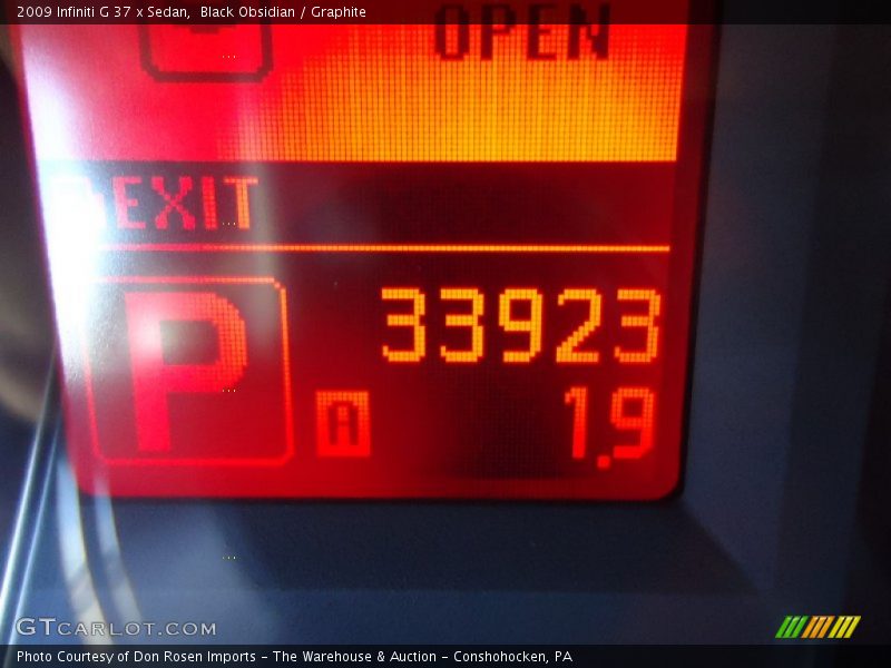 Black Obsidian / Graphite 2009 Infiniti G 37 x Sedan