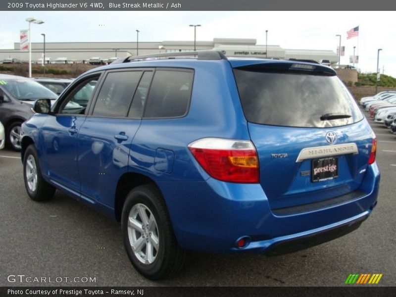 Blue Streak Metallic / Ash 2009 Toyota Highlander V6 4WD