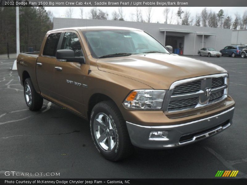 Saddle Brown Pearl / Light Pebble Beige/Bark Brown 2012 Dodge Ram 1500 Big Horn Crew Cab 4x4