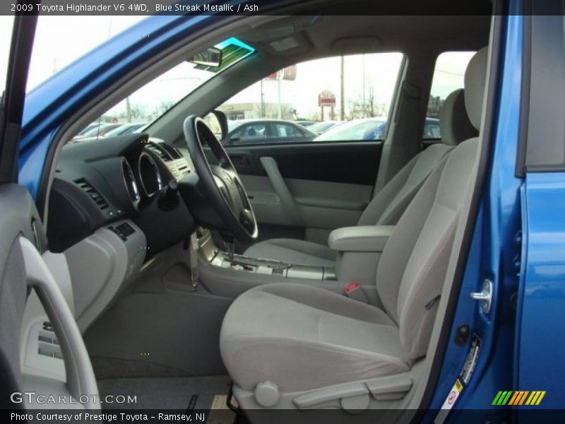Blue Streak Metallic / Ash 2009 Toyota Highlander V6 4WD