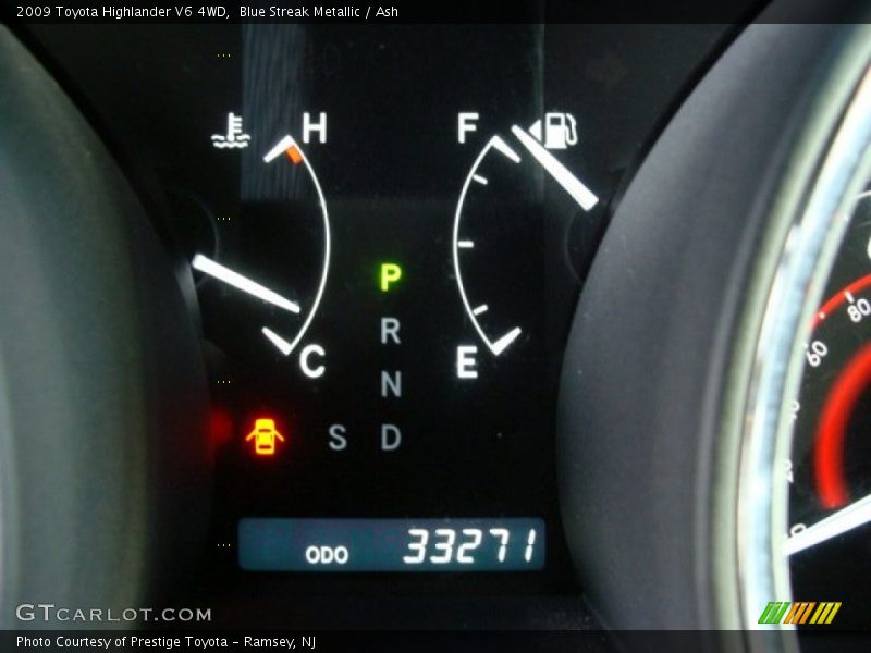 Blue Streak Metallic / Ash 2009 Toyota Highlander V6 4WD