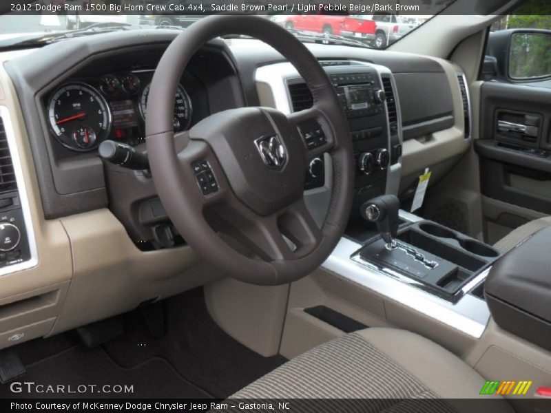 Saddle Brown Pearl / Light Pebble Beige/Bark Brown 2012 Dodge Ram 1500 Big Horn Crew Cab 4x4