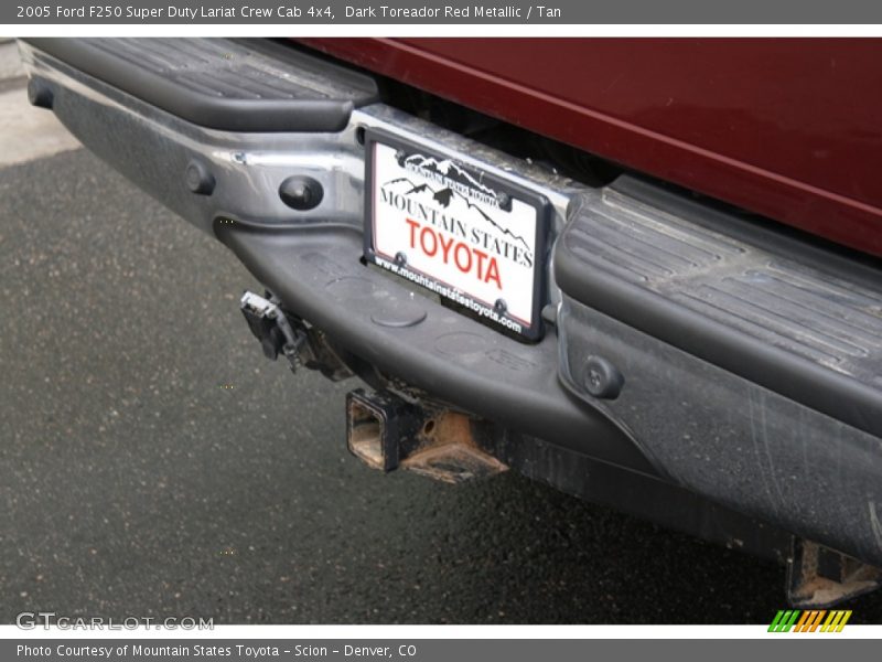 Dark Toreador Red Metallic / Tan 2005 Ford F250 Super Duty Lariat Crew Cab 4x4