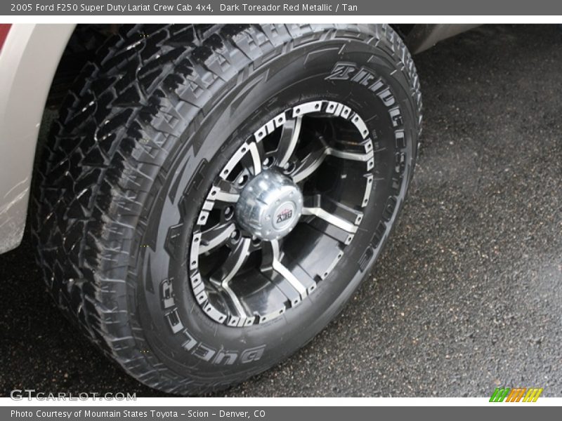 Dark Toreador Red Metallic / Tan 2005 Ford F250 Super Duty Lariat Crew Cab 4x4