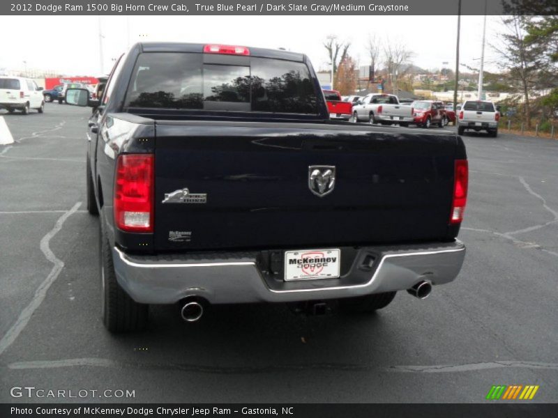 True Blue Pearl / Dark Slate Gray/Medium Graystone 2012 Dodge Ram 1500 Big Horn Crew Cab