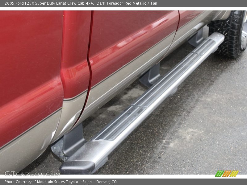 Dark Toreador Red Metallic / Tan 2005 Ford F250 Super Duty Lariat Crew Cab 4x4