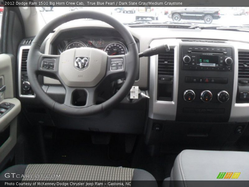True Blue Pearl / Dark Slate Gray/Medium Graystone 2012 Dodge Ram 1500 Big Horn Crew Cab