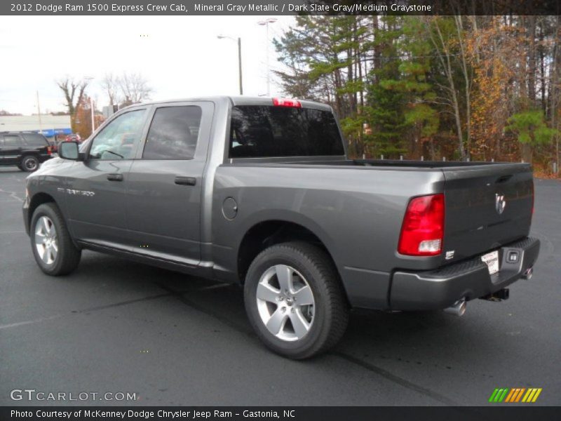 Mineral Gray Metallic / Dark Slate Gray/Medium Graystone 2012 Dodge Ram 1500 Express Crew Cab