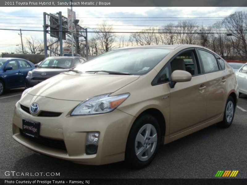 Sandy Beach Metallic / Bisque 2011 Toyota Prius Hybrid II