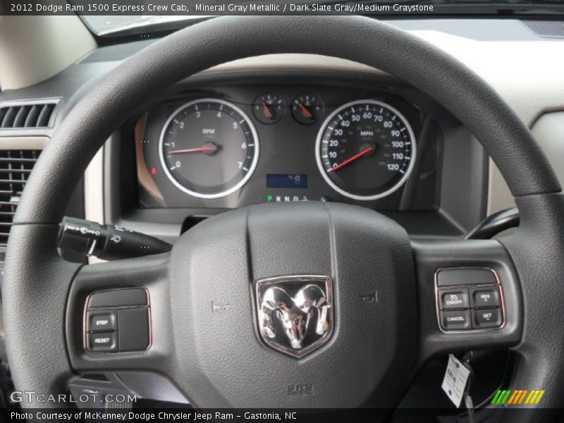 Mineral Gray Metallic / Dark Slate Gray/Medium Graystone 2012 Dodge Ram 1500 Express Crew Cab
