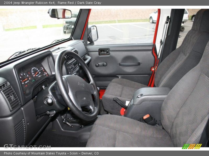 Flame Red / Dark Slate Gray 2004 Jeep Wrangler Rubicon 4x4