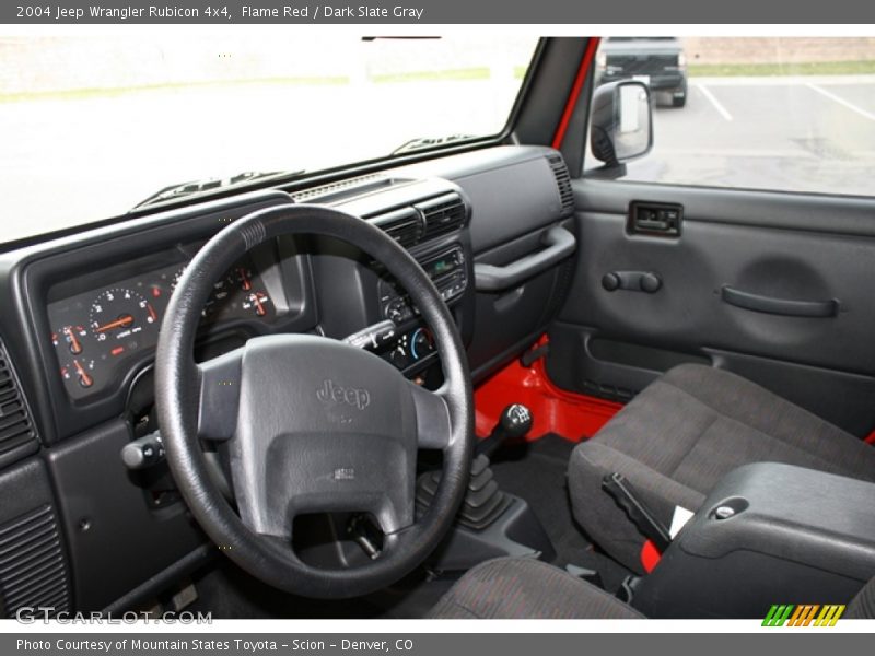 Flame Red / Dark Slate Gray 2004 Jeep Wrangler Rubicon 4x4