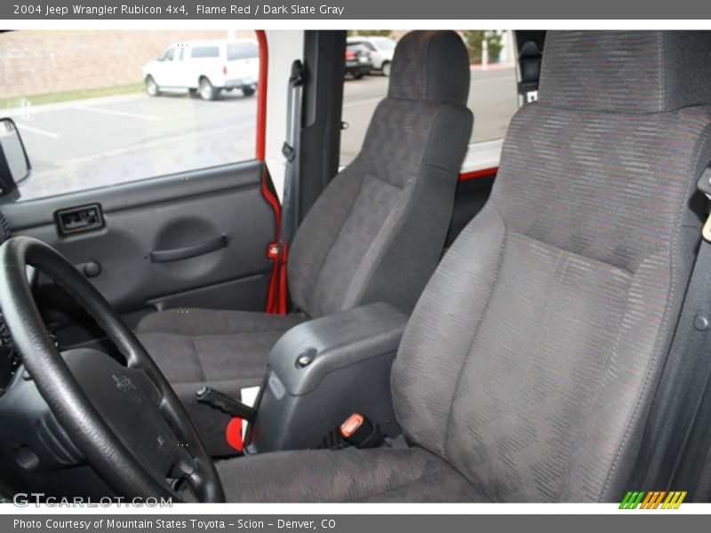 Flame Red / Dark Slate Gray 2004 Jeep Wrangler Rubicon 4x4