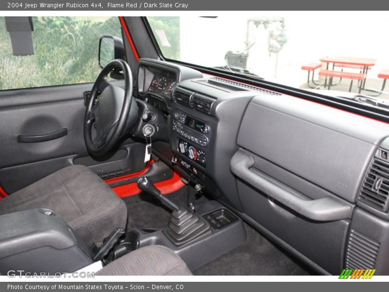 Flame Red / Dark Slate Gray 2004 Jeep Wrangler Rubicon 4x4