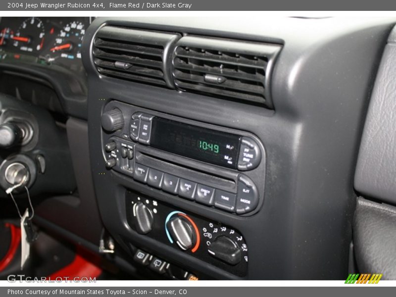 Flame Red / Dark Slate Gray 2004 Jeep Wrangler Rubicon 4x4