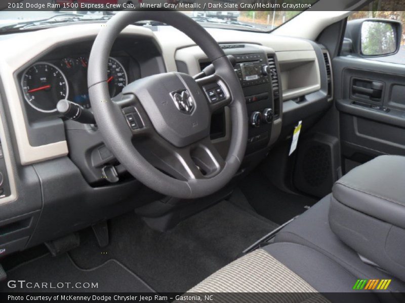 Mineral Gray Metallic / Dark Slate Gray/Medium Graystone 2012 Dodge Ram 1500 Express Crew Cab