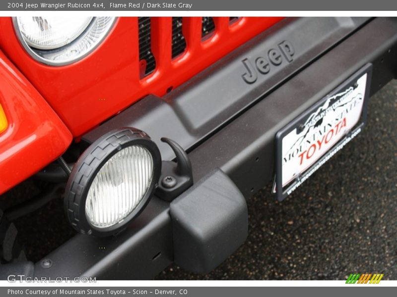 Flame Red / Dark Slate Gray 2004 Jeep Wrangler Rubicon 4x4