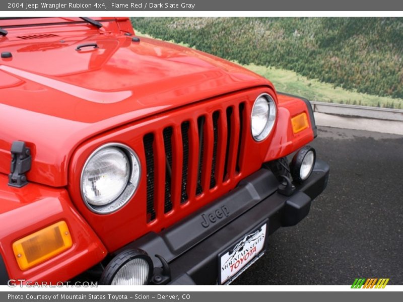 Flame Red / Dark Slate Gray 2004 Jeep Wrangler Rubicon 4x4