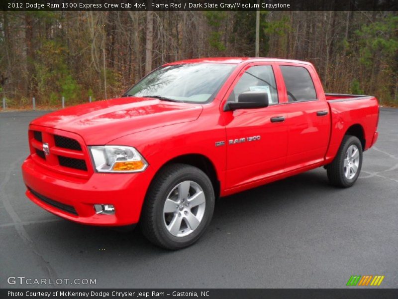Flame Red / Dark Slate Gray/Medium Graystone 2012 Dodge Ram 1500 Express Crew Cab 4x4