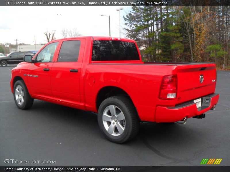 Flame Red / Dark Slate Gray/Medium Graystone 2012 Dodge Ram 1500 Express Crew Cab 4x4