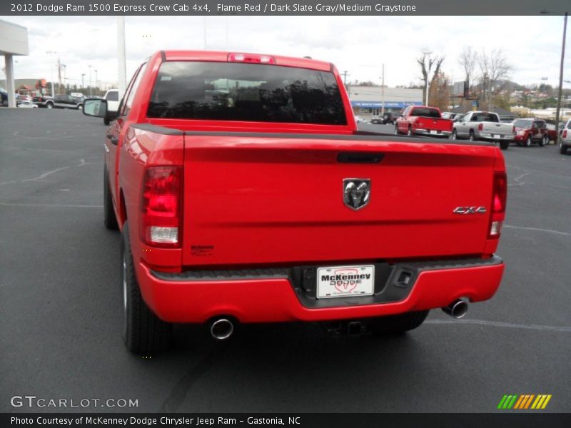 Flame Red / Dark Slate Gray/Medium Graystone 2012 Dodge Ram 1500 Express Crew Cab 4x4
