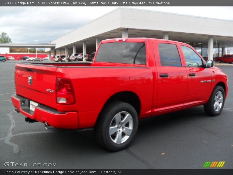 Flame Red / Dark Slate Gray/Medium Graystone 2012 Dodge Ram 1500 Express Crew Cab 4x4