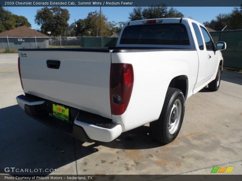 Summit White / Medium Pewter 2009 Chevrolet Colorado Extended Cab