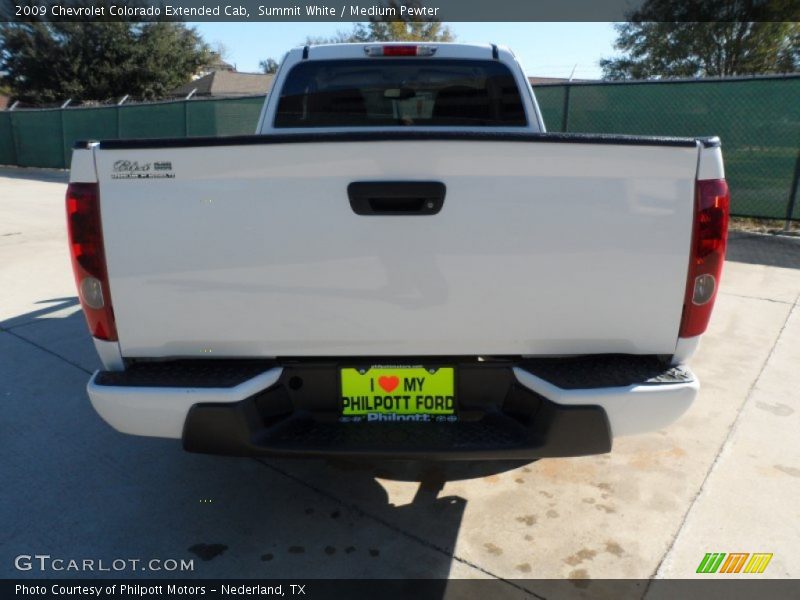 Summit White / Medium Pewter 2009 Chevrolet Colorado Extended Cab