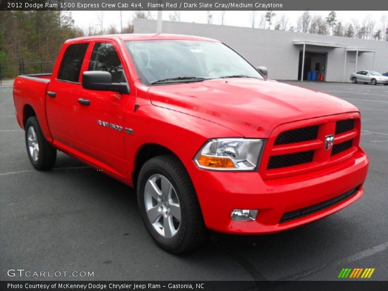 Flame Red / Dark Slate Gray/Medium Graystone 2012 Dodge Ram 1500 Express Crew Cab 4x4