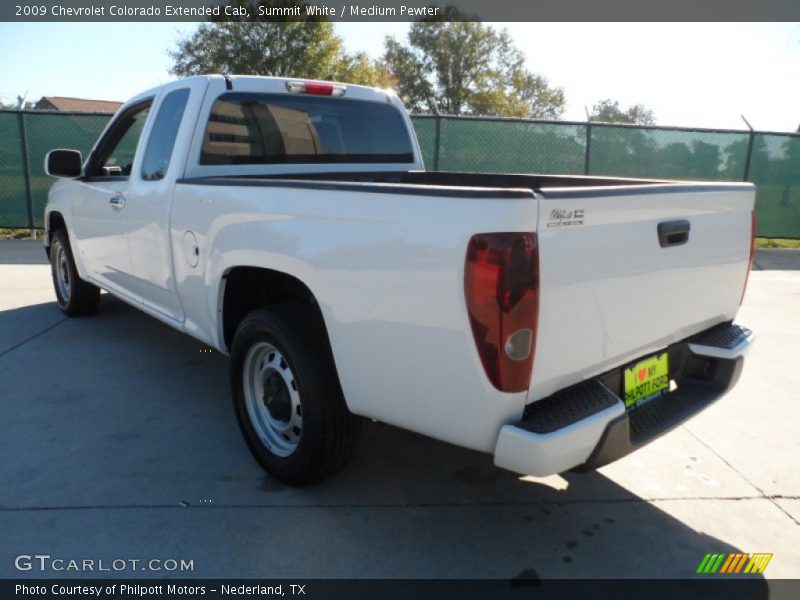 Summit White / Medium Pewter 2009 Chevrolet Colorado Extended Cab