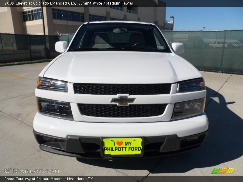Summit White / Medium Pewter 2009 Chevrolet Colorado Extended Cab