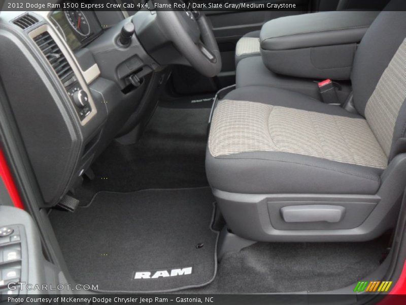 Flame Red / Dark Slate Gray/Medium Graystone 2012 Dodge Ram 1500 Express Crew Cab 4x4
