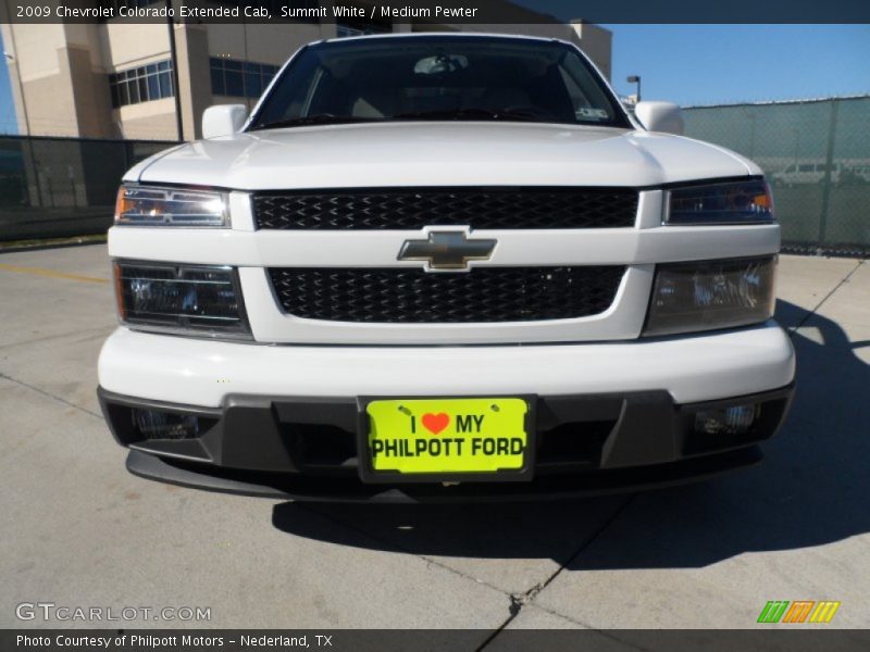 Summit White / Medium Pewter 2009 Chevrolet Colorado Extended Cab
