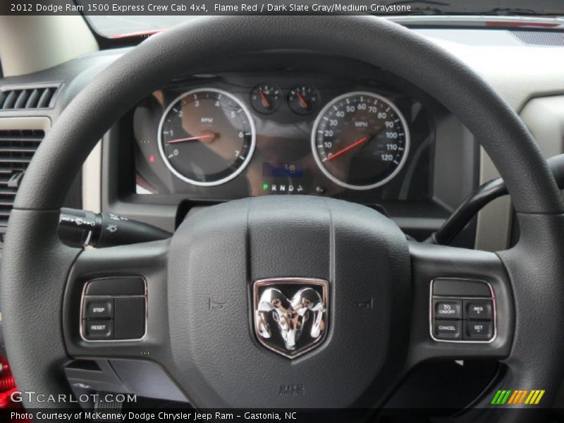 Flame Red / Dark Slate Gray/Medium Graystone 2012 Dodge Ram 1500 Express Crew Cab 4x4
