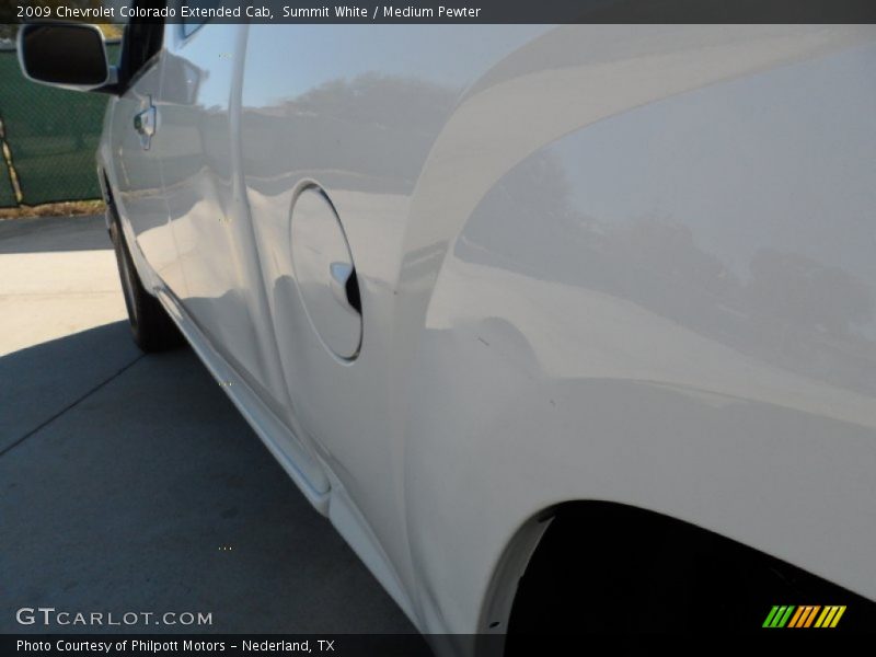 Summit White / Medium Pewter 2009 Chevrolet Colorado Extended Cab