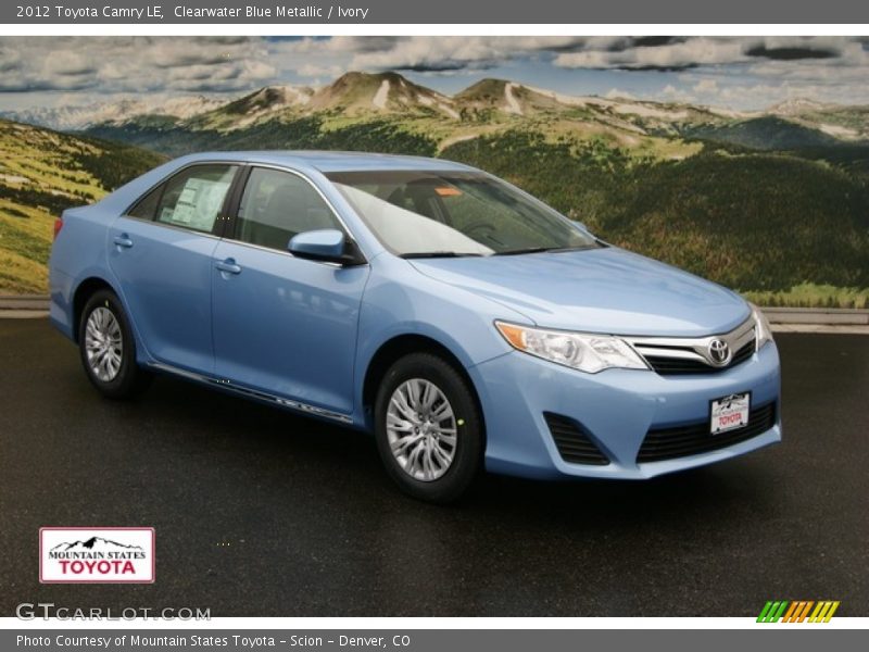 Clearwater Blue Metallic / Ivory 2012 Toyota Camry LE