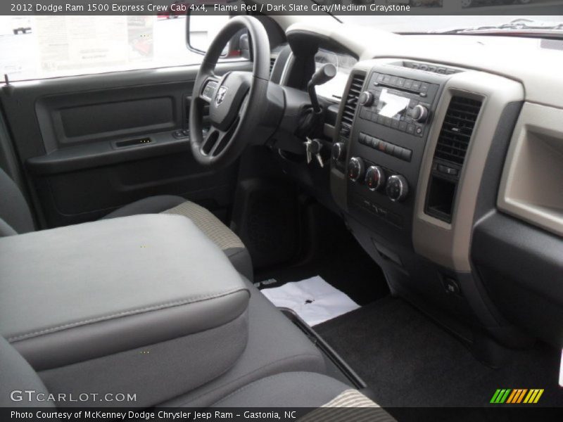 Flame Red / Dark Slate Gray/Medium Graystone 2012 Dodge Ram 1500 Express Crew Cab 4x4
