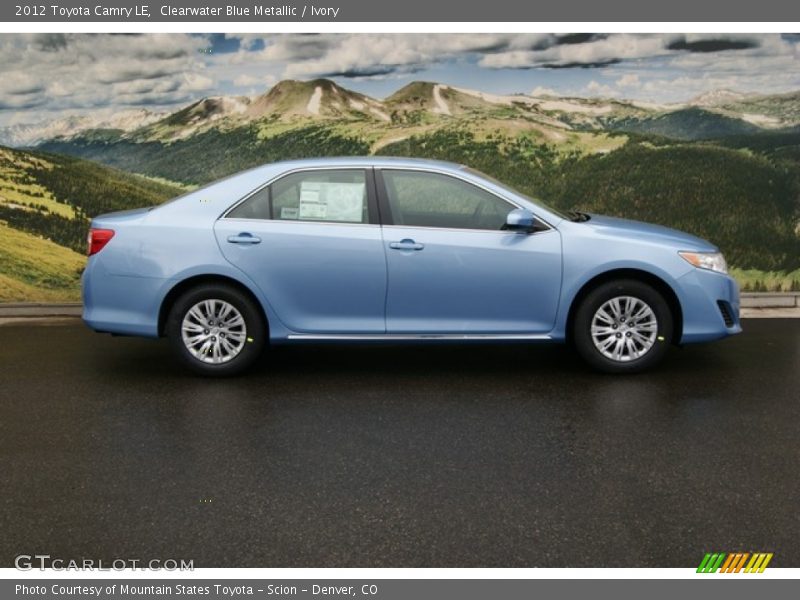 Clearwater Blue Metallic / Ivory 2012 Toyota Camry LE