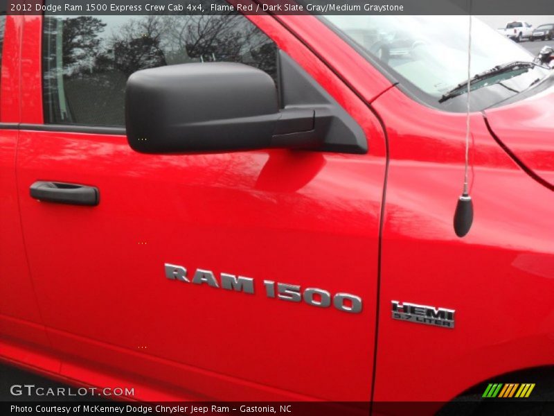 Flame Red / Dark Slate Gray/Medium Graystone 2012 Dodge Ram 1500 Express Crew Cab 4x4