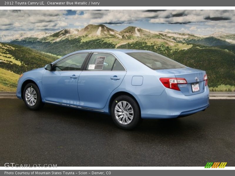 Clearwater Blue Metallic / Ivory 2012 Toyota Camry LE