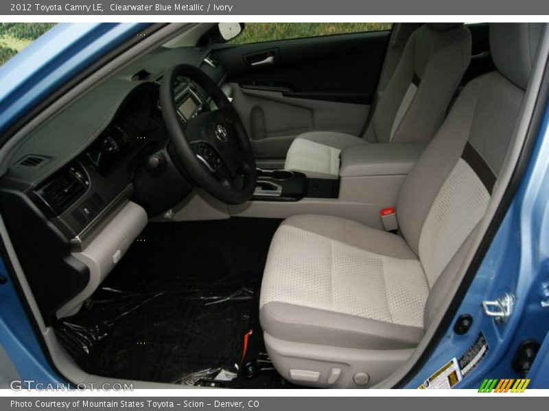 Clearwater Blue Metallic / Ivory 2012 Toyota Camry LE