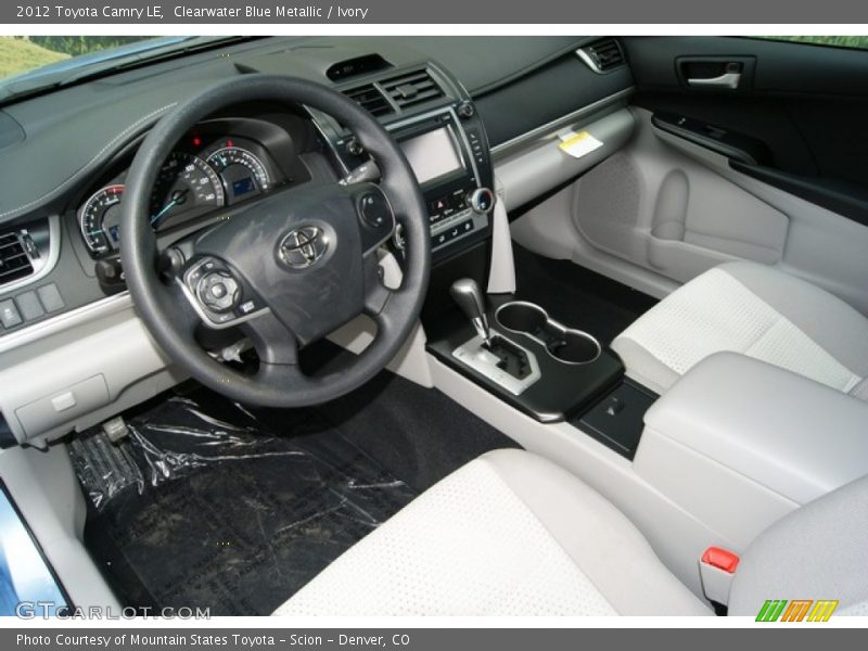 Clearwater Blue Metallic / Ivory 2012 Toyota Camry LE
