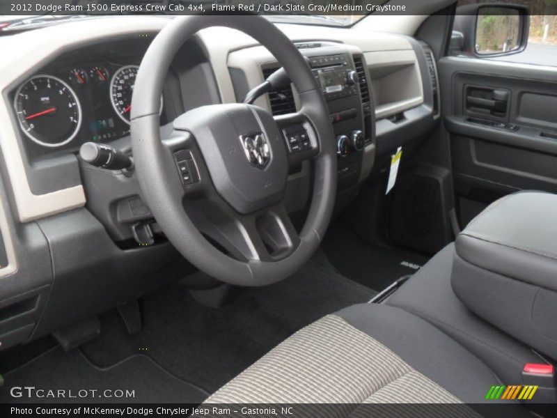Flame Red / Dark Slate Gray/Medium Graystone 2012 Dodge Ram 1500 Express Crew Cab 4x4
