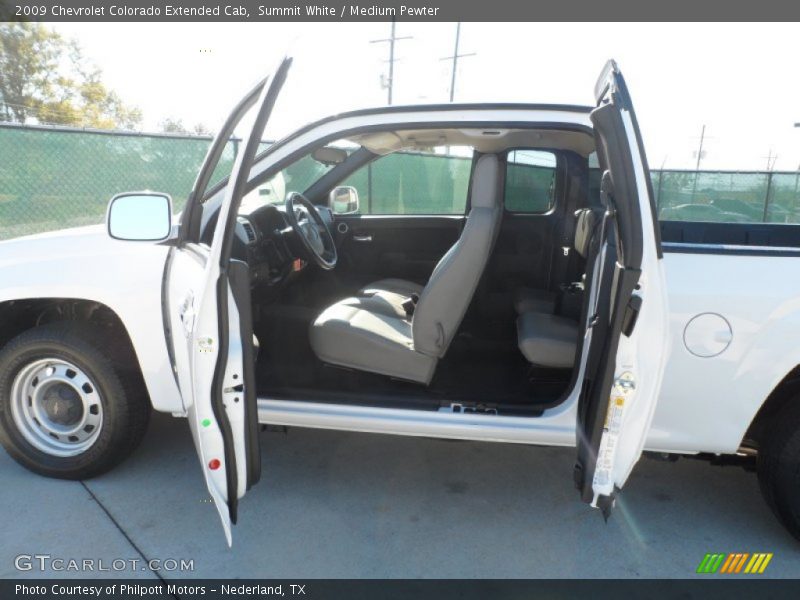 Summit White / Medium Pewter 2009 Chevrolet Colorado Extended Cab