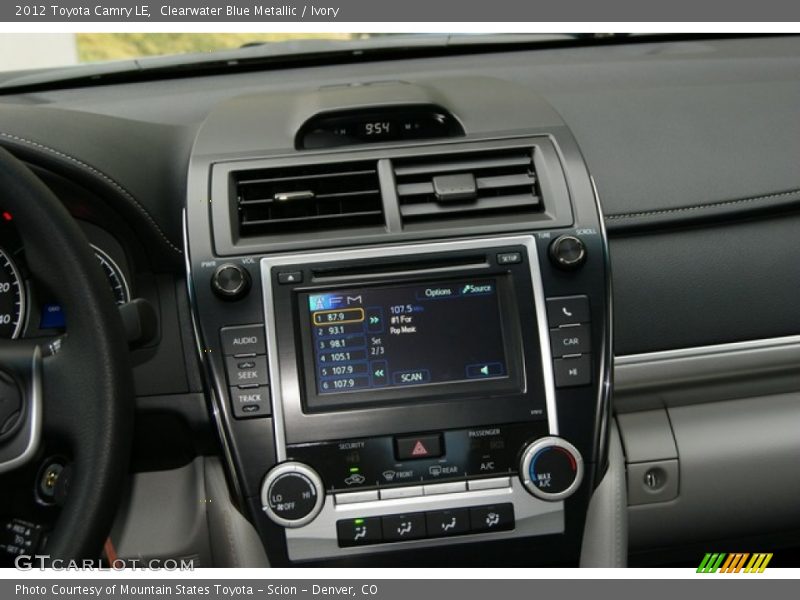 Clearwater Blue Metallic / Ivory 2012 Toyota Camry LE