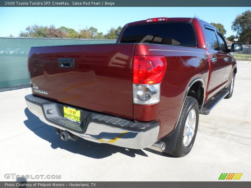 Salsa Red Pearl / Beige 2008 Toyota Tundra SR5 CrewMax